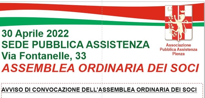 30 Aprile 2022 – Assemblea Ordinaria dei Soci