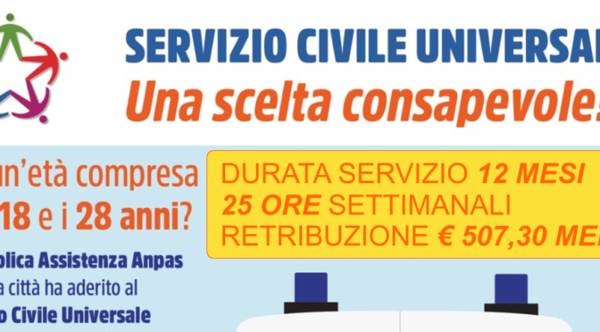 SERVIZIO CIVILE UNIVERSALE 2024